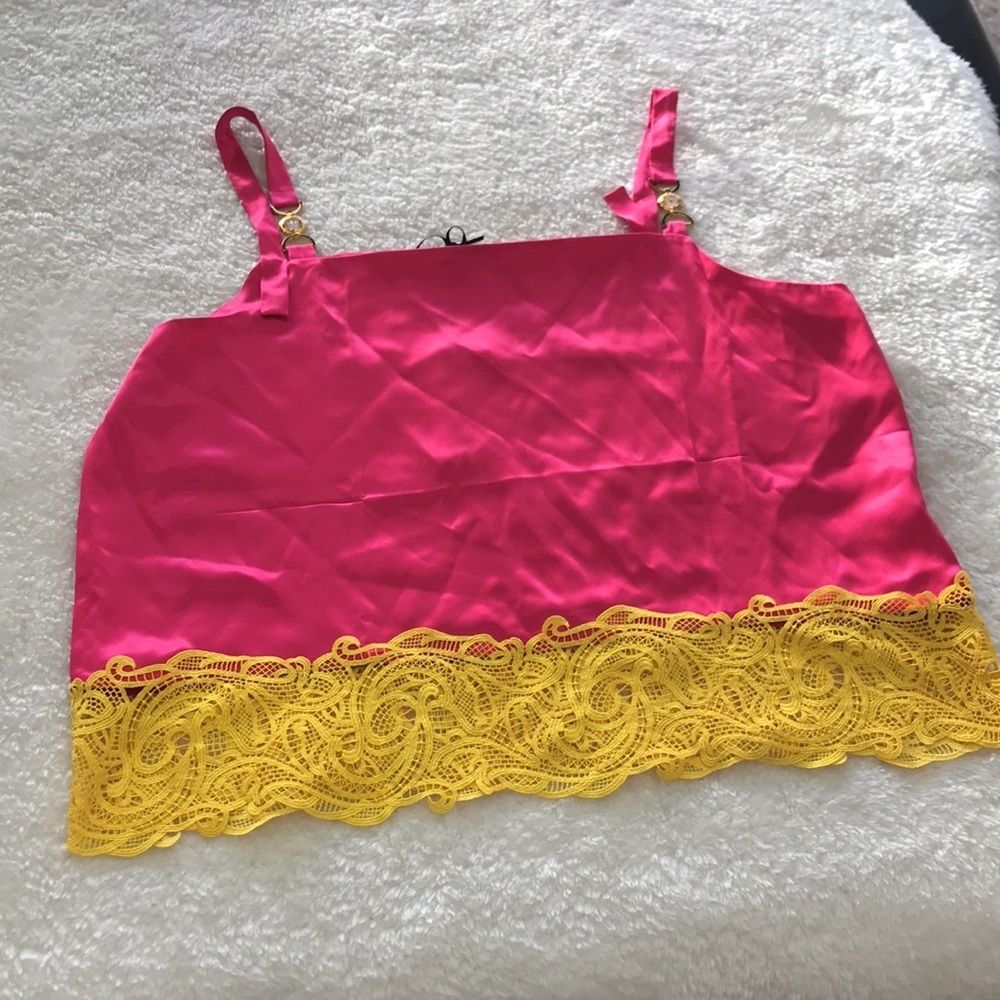 Versace Barocco Lace Cowl Top 💎